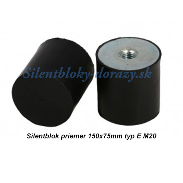 Silentblok priemer 150x75mm typ E M20